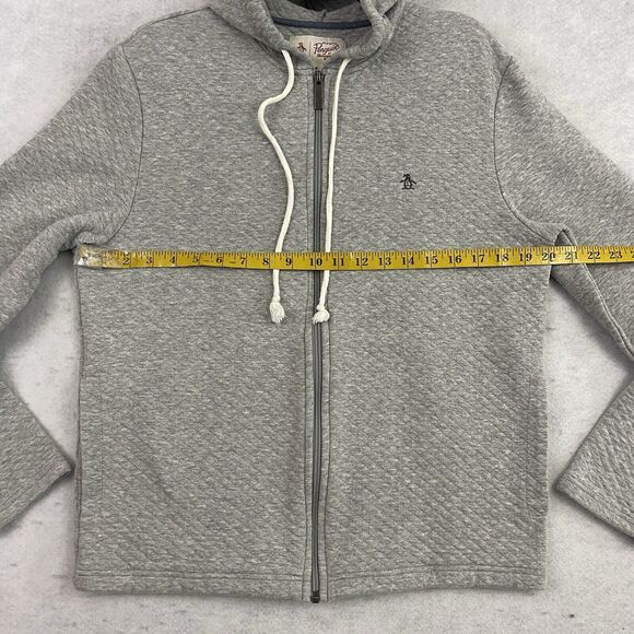 Penguin Munsingwear Hoodie Womens Medium Full Zip Sweatshirt Cotton Embroidered - Picture 4 of 9